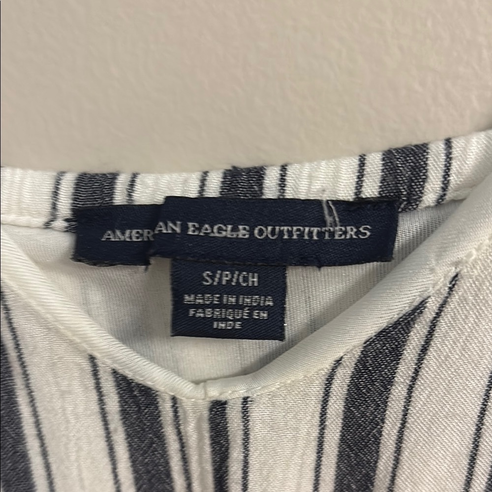 American Eagle Outfitters Striped Jumpsuit Casual Fit - Picture 2 of 4